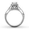 Thumbnail Image 2 of Previously Owned Diamond Engagement Ring 1 ct tw Princess & Round 14K White Gold