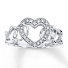 Thumbnail Image 0 of Previously Owned Diamond Heart Ring 1/15 ct tw 10K White Gold