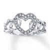 Thumbnail Image 0 of Previously Owned Diamond Heart Ring 1/15 ct tw 10K White Gold