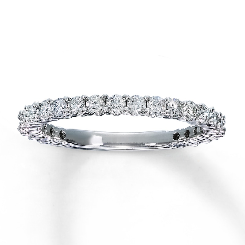 Main Image 1 of Previously Owned Diamond Anniversary Ring 3/4 ct tw Round-cut 14K White Gold