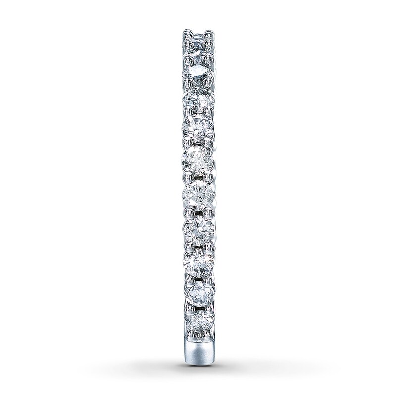 Main Image 3 of Previously Owned Diamond Anniversary Ring 3/4 ct tw Round-cut 14K White Gold