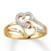 Thumbnail Image 0 of Previously Owned Ring 1/10 ct tw Diamonds 10K Yellow Gold