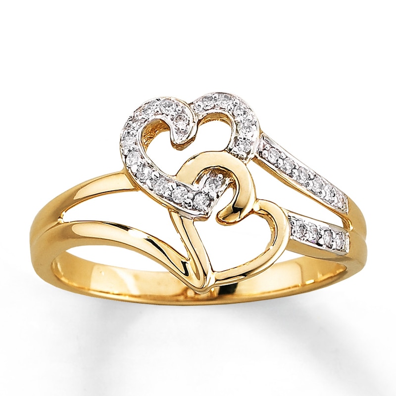 Previously Owned Ring 1/10 ct tw Diamonds 10K Yellow Gold