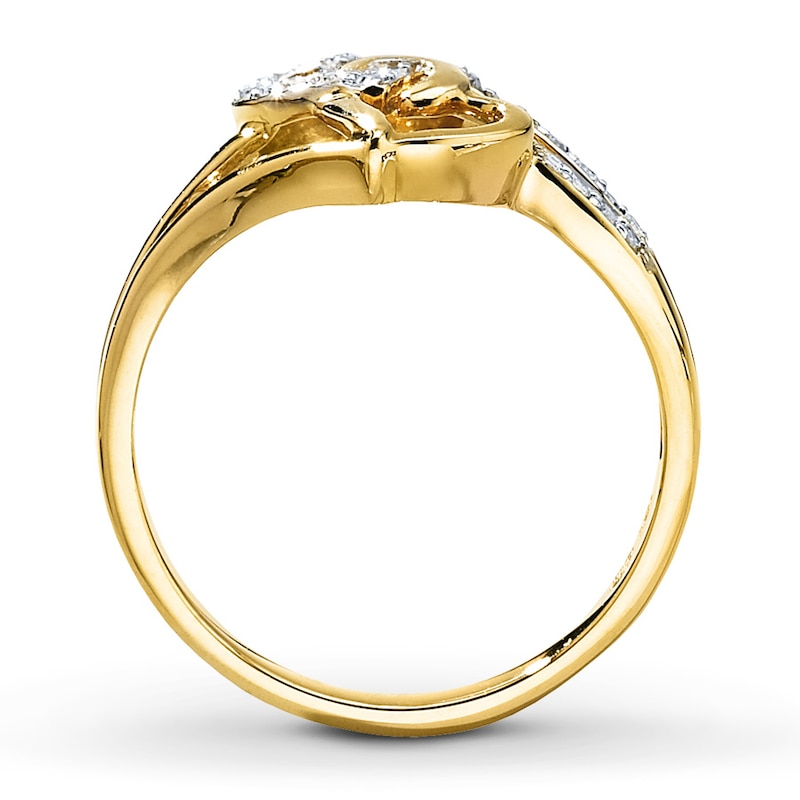 Previously Owned Ring 1/10 ct tw Diamonds 10K Yellow Gold