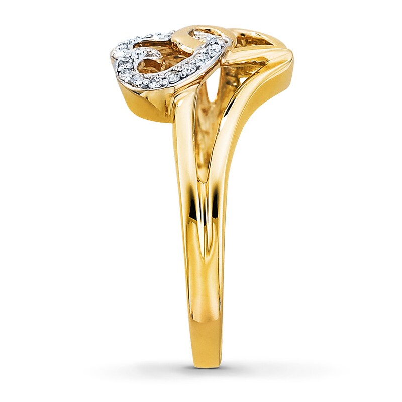 Previously Owned Ring 1/10 ct tw Diamonds 10K Yellow Gold