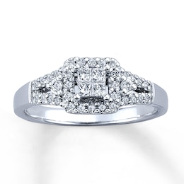 Previously Owned Ring 1/3 ct tw Diamonds 10K White Gold