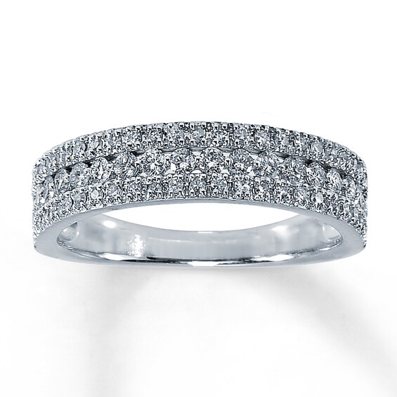 Previously Owned Diamond Anniversary Ring 1/2 ct tw 14K White Gold