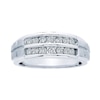 Thumbnail Image 0 of Previously Owned Men's Diamond Wedding Band 3/4 ct tw Round-cut 10K White Gold