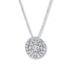 Thumbnail Image 0 of Previously Owned Diamond Necklace 1/5 ct tw Round-cut 10K White Gold 18"