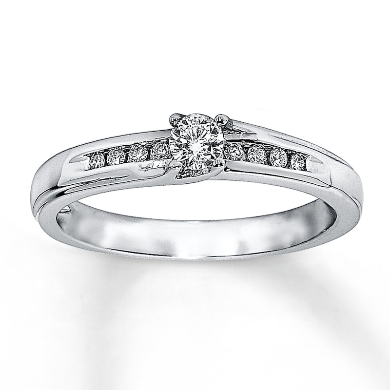 Previously Owned Diamond Promise Ring 1/5 ct tw 10K White Gold