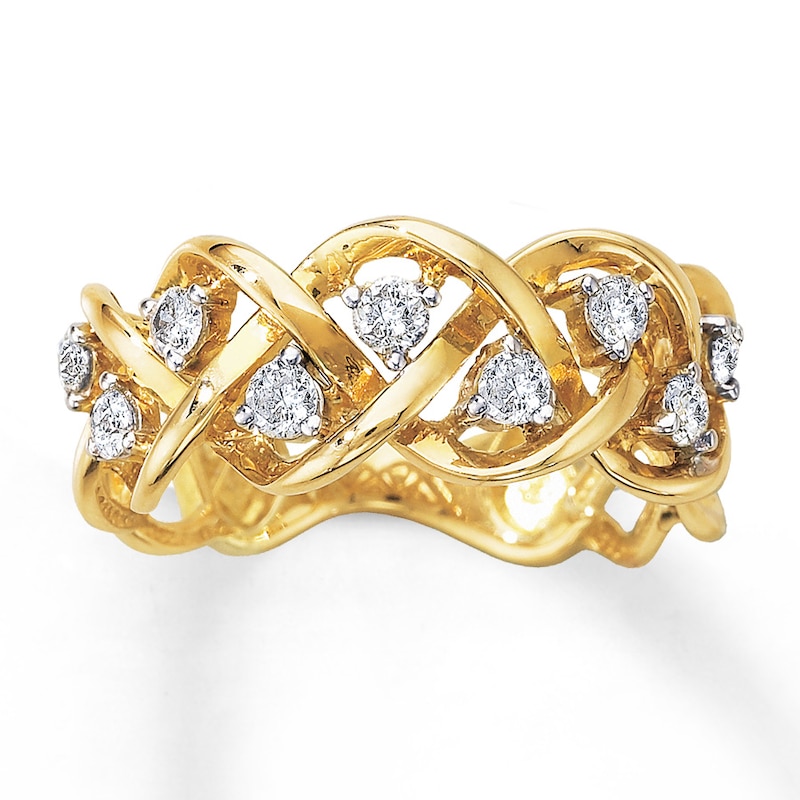 Main Image 1 of Previously Owned Diamond Ring 3/8 ct tw 10K Yellow Gold