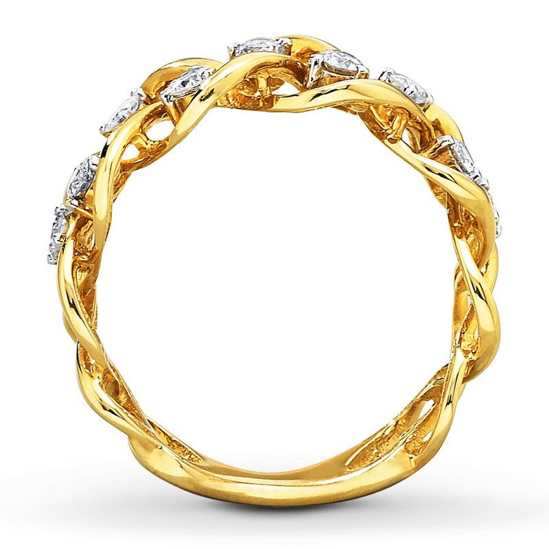 Main Image 2 of Previously Owned Diamond Ring 3/8 ct tw 10K Yellow Gold