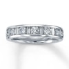 Previously Owned Diamond Anniversary Band 1 cttw Round & Baguette 14K White Gold