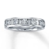 Thumbnail Image 1 of Previously Owned Diamond Anniversary Band 1 ct tw Round & Baguette-cut 14K White Gold