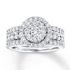 Thumbnail Image 0 of Previously Owned Diamond Bridal Set 2 ct tw 14K White Gold