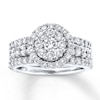 Thumbnail Image 0 of Previously Owned Diamond Bridal Set 2 ct tw 14K White Gold