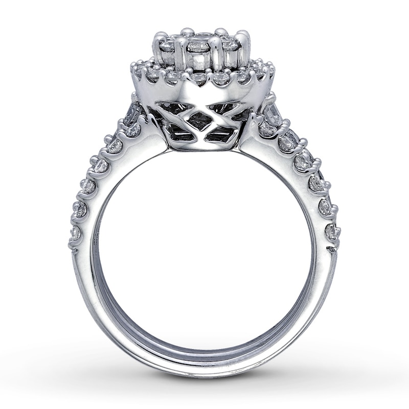 Previously Owned Diamond Bridal Set 2 ct tw 14K White Gold