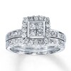 Thumbnail Image 0 of Previously Owned Diamond Bridal Set 1-1/4 ct tw 14K White Gold