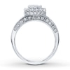 Thumbnail Image 1 of Previously Owned Diamond Bridal Set 1-1/4 ct tw 14K White Gold
