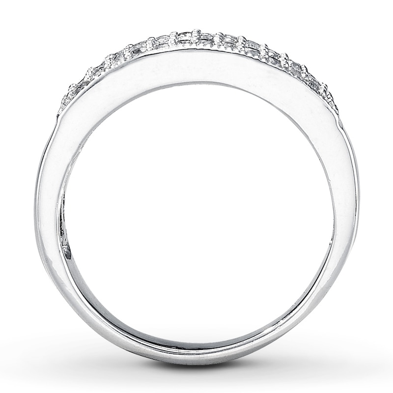 Main Image 2 of Previously Owned Diamond Anniversary Ring 1/3 ct tw Round-cut Sterling Silver