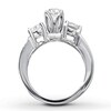 Thumbnail Image 2 of Previously Owned 3-Stone Diamond Ring 3 ct tw Round-cut 14K White Gold