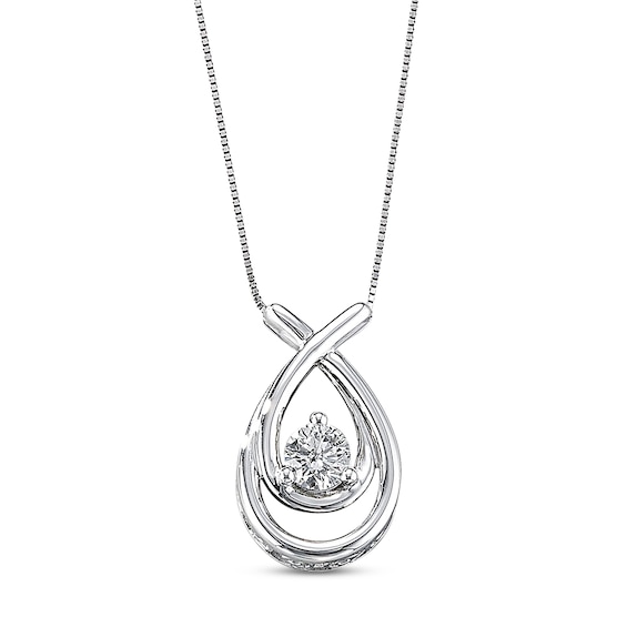 Previously Owned Necklace 1/2 Carat Diamond 14K White Gold