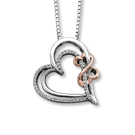 Previously Owned Open Hearts Diamond Necklace