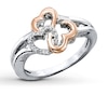 Thumbnail Image 1 of Previously Owned Ring 1/20 ct tw Round-cut Diamonds Sterling Silver