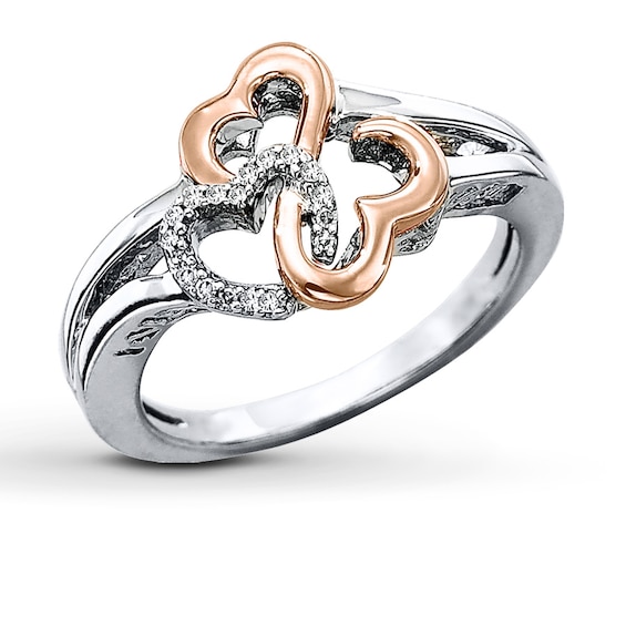 Previously Owned Ring 1/20 ct tw Round-cut Diamonds Sterling Silver