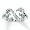 Thumbnail Image 1 of Previously Owned Ring 1/6 ct tw Diamonds Sterling Silver