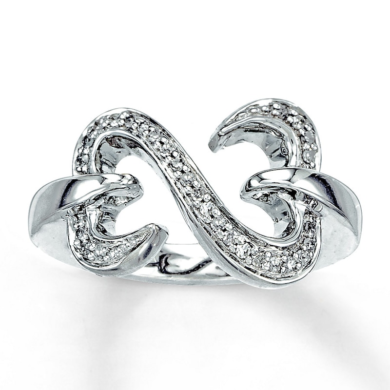 Main Image 1 of Previously Owned Ring 1/6 ct tw Diamonds Sterling Silver