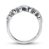 Thumbnail Image 2 of Previously Owned Open Hearts Diamond Ring 1/8 ct tw 14K White Gold