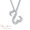 Thumbnail Image 1 of Previously Owned Necklace 1/6 ct tw Diamonds Sterling Silver