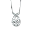 Thumbnail Image 0 of Previously Owned Necklace 1/15 ct tw Diamonds 10K White Gold 18"