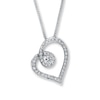 Previously Owned Necklace 1/5 ct tw Diamonds Sterling Silver 18"