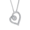 Thumbnail Image 1 of Previously Owned Necklace 1/5 ct tw Diamonds Sterling Silver 18&quot;