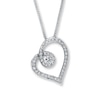 Thumbnail Image 0 of Previously Owned Necklace 1/5 ct tw Diamonds Sterling Silver 18"