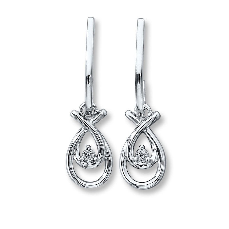 Main Image 1 of Previously Owned Earrings 1/15 ct tw Diamonds Sterling Silver
