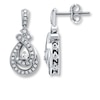 Thumbnail Image 0 of Previously Owned Diamond Dangle Earrings 1/3 ct tw Round-cut 10K White Gold