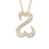 Thumbnail Image 1 of Previously Owned Necklace 1/2 ct tw Diamonds 14K Yellow Gold 18"