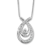 Previously Owned Necklace 1/3 ct tw Diamonds 10K White Gold 18"