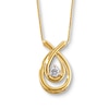 Thumbnail Image 1 of Previously Owned Diamond Necklace 1/6 ct tw 10K Yellow Gold