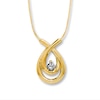 Thumbnail Image 0 of Previously Owned Diamond Necklace 1/15 Carat 10K Yellow Gold