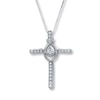 Thumbnail Image 0 of Previously Owned Necklace 1/4 ct tw Diamonds 10K White Gold 18"