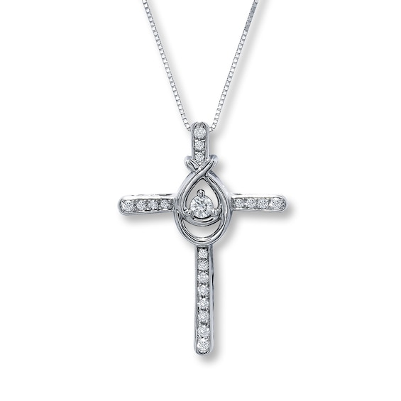 Previously Owned Necklace 1/4 ct tw Diamonds 10K White Gold 18"