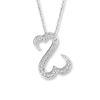 Thumbnail Image 1 of Previously Owned Necklace 1/4 ct tw Diamonds 14K White Gold 18&quot;