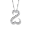 Thumbnail Image 1 of Previously Owned Necklace 1/4 ct tw Diamonds 14K White Gold 18"
