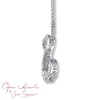 Thumbnail Image 2 of Previously Owned Necklace 1/4 ct tw Diamonds 14K White Gold 18"