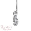 Thumbnail Image 3 of Previously Owned Necklace 1/4 ct tw Diamonds 14K White Gold 18&quot;