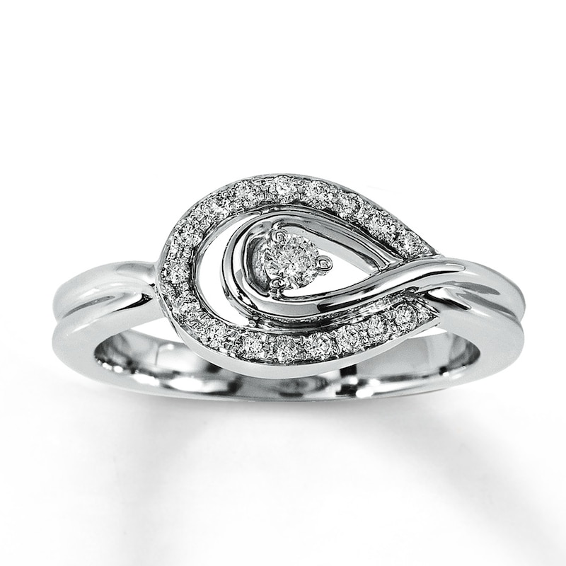 Main Image 1 of Previously Owned Ring 1/5 ct tw Diamonds Sterling Silver